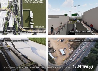 Los pasos a desnivel se construyen en el ingreso a San José Pinula y la obra está a cargo de la municipalidad de Santa Catarina Pinula. También está el de la calzada Roosevelt, Mixco y Villa Nueva.