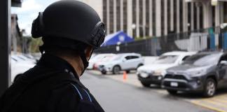 La Corte Suprema de Justicia solicitó apoyo a las autoridades gubernamentales para el resguardo de las sedes judiciales. Foto La Hora: Daniel Ramírez