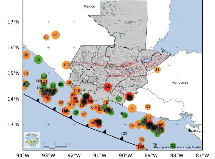 sismos Durante el año 2025 se registraron un total de 11,811 sismos en Guatemala y regiones cercanas.