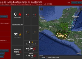 Sistema de monitoreo para incendios forestales. Foto La Hora: Captura de pantalla.