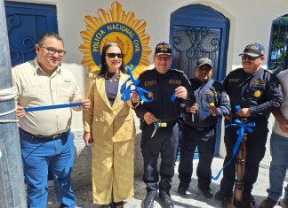 La PNC inauguró una nueva subestación policial en la aldea El Azulco, Jalpatagua.