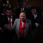 La fiscal general Consuelo Porras llegó a votar en la elección para magistrado titular y suplente de la Corte de Constitucionalidad (CC).