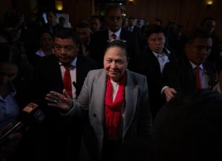 La fiscal general Consuelo Porras llegó a votar en la elección para magistrado titular y suplente de la Corte de Constitucionalidad (CC).