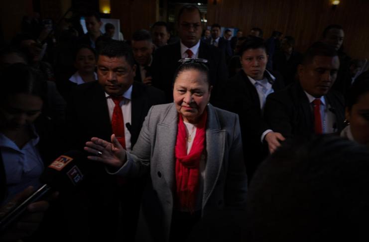 La fiscal general Consuelo Porras llegó a votar en la elección para magistrado titular y suplente de la Corte de Constitucionalidad (CC).