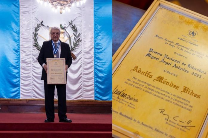 El 21 de enero de este año se hizo el anuncio del reconocimiento y este 11 de febrero el Ministerio de Cultura le entregó el Premio Nacional de Literatura 