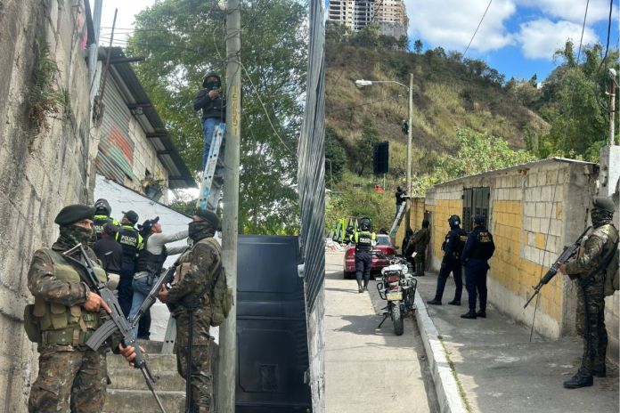 Ejercito de Guatemala-Operativos Las fuerzas combinadas han efectuado capturas, ubicación de pandilleros y desinstalado cámaras de vigilancia que pandilleros han instalado. Foto La Hora: Ejército de Guatemala