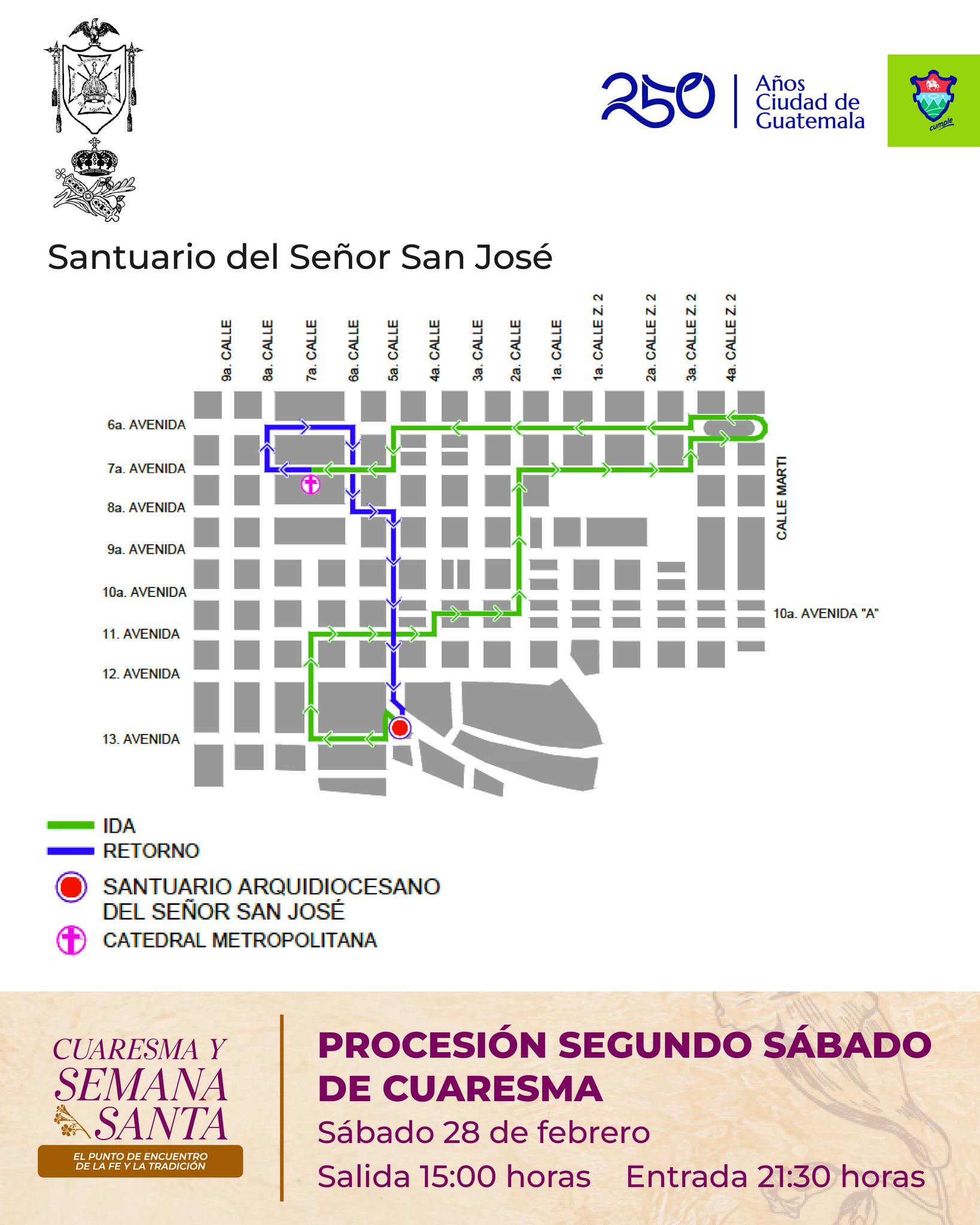 Procesión del segundo sábado de Cuaresma:Foto: Dirección del Centro Histórico