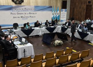Comisión Postulador a Fiscal General y Jefe del MP aprueba reformar la tabla de gradación. Foto La Hora: Daniel Ramírez