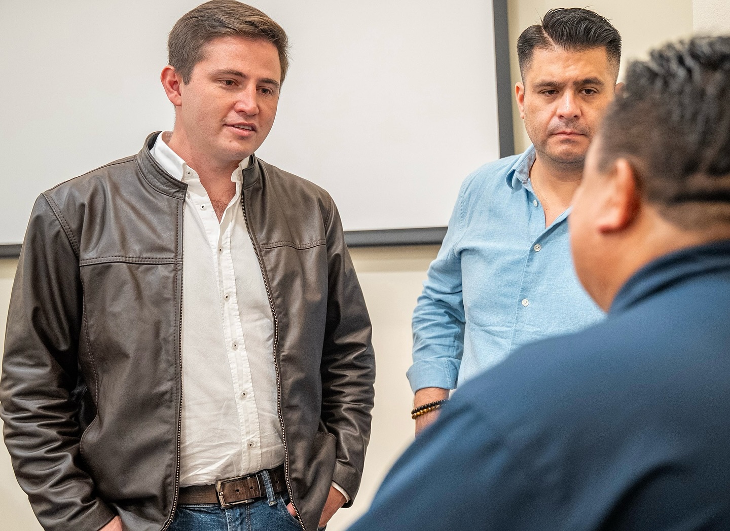 Alcalde Sebastián Siero y el director ejecutivo de la Anam, Patric Gramajo. Foto La Hora: Osward Patric Gramajo Matsui