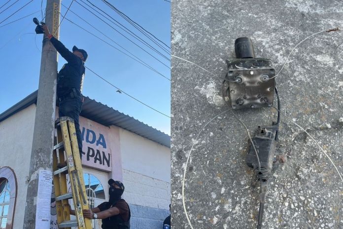 Desmantelan red de cámaras clandestinas en zona 18 durante operativo interinstitucional. Foto La Hora: PNC.