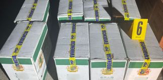 MP incauta 519 mil cigarrillos durante operativo en Petén. Foto La Hora: MP.