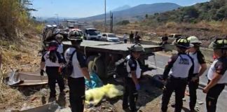 Accidente en la vuelta “El Chilero” carretera a El Salvador deja dos fallecidos. Foto La Hora: CVB.