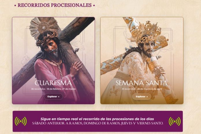 Artes LH (53) Mapas interactivos y seguimiento en vivo para no perderte los cortejos. Foto La Hora: Captura de pantalla.