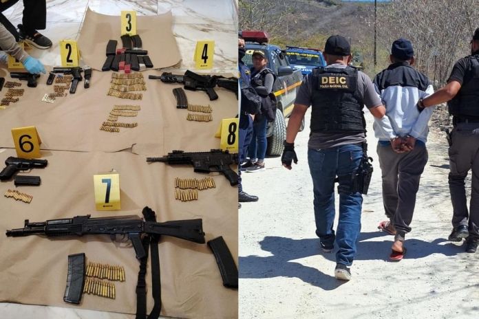 Cae quinto integrante de “Los Sara” tras operativo policial en Guastatoya. Foto La Hora: PNC.