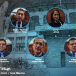 Aspirantes a magistrados de la Corte de Constitucionalidad (CC) por el Consejo Superior Universitario (CSU). Foto La Hora: Francisco Altán