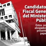 Aspirantes que presentaron su expediente para Fiscal General y Jefe del Ministerio Público (MP). Foto La Hora: Alejandro Ramírez