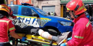 Ataque armado reportado en la avenida Bolívar. Foto La Hora: CBM
