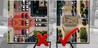 Los conductores que no respeten las Bahías Antibloqueo serán sancionado con una multa de Q300.