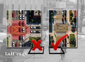 Los conductores que no respeten las Bahías Antibloqueo serán sancionado con una multa de Q300.