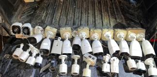 Autoridades deshabilitan cámaras usadas por pandilleros. Foto La Hora: PNC.