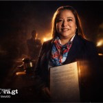 Magistrada de la Corte de Constitucionalidad (CC), Claudia Elizabeth Paniagua. Arte La Hora: Daniel López.