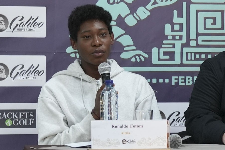 Ronaldo Cotom, tenista del departamento Suchitepéquez #461 ITF. Foto: Cortesía de Universidad Galileo.