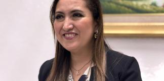 Claudia Paredes asume presidencia de la Corte Suprema de Justicia y califica de «viral» la sanción de EE. UU. Magistrada Claudia Paredes, nueva presidenta de la CSJ. Foto La Hora