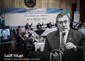 Candidatura de Consuelo Porras a Fiscal General y respuesta del presidente Bernardo Arévalo. Foto La Hora: Francisco Altán