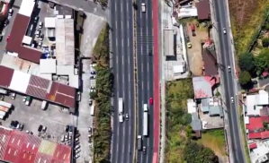 Anuncian cierre de tramo de 300 metros del carril derecho de la CA-9 Sur por trabajos en colector