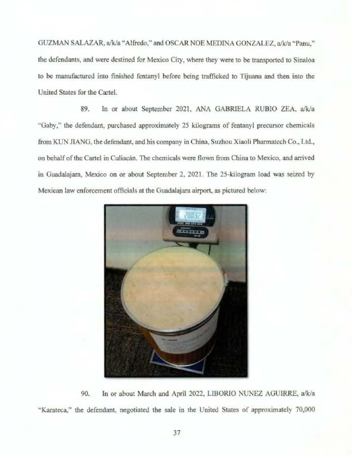 acusación gaby rubio