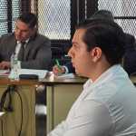 Uno de los implicados en el caso Szarata rindió su testimonio en calidad de testigo en el juicio contra el ex viceministro, Carlos García Rubio. Foto La Hora: Sergio Osegueda