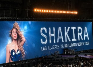 Concierto de Shakira grabado por guatemaltecos en El Salvador. Foto La Hora: Cortesía