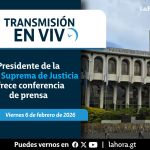 Conferencia de prensa del presidente de la CSJ