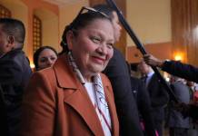 Consuelo Porras presentó su papelería ante la CSJ para participar en el proceso para magistrado ante la CC designado por el OJ. Foto La Hora: Daniel Ramírez