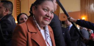 Consuelo Porras presentó su papelería ante la CSJ para participar en el proceso para magistrado ante la CC designado por el OJ. Foto La Hora: Daniel Ramírez