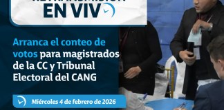 Retransmisión: Colegio de Abogados avanza en el conteo de votos para magistrados de la CC Conteo de votos en el CANG. Arte La Hora: Alejandro Ramírez.
