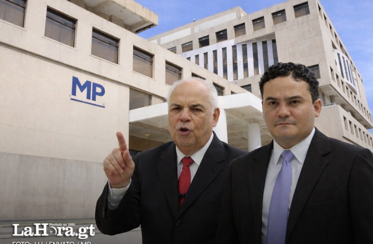 El juez Fredy Orellana y el expresidente Jorge Serrano Elías