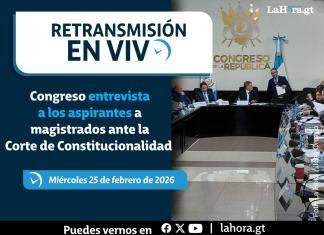 Entrevistas a aspirantes a magistrados ante la Corte de Constitucionalidad por el Congreso. Foto La Hora: Francisco Altán