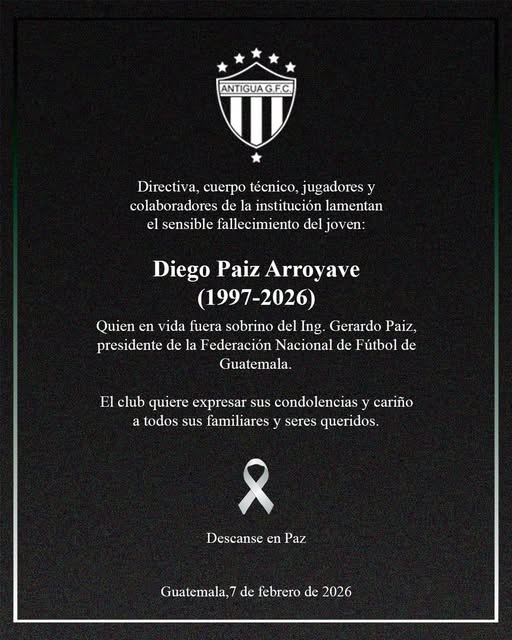 Esquela Diego Paiz Arroyave
