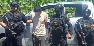 Extraditable número 15 del año capturado en San Marcos. Foto La Hora: PNC