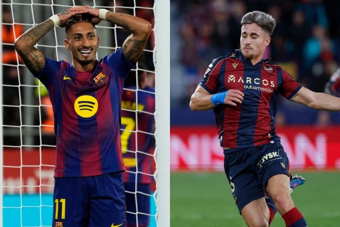 El FC Barcelona recibe al Levante en el Camp Nou en un partido correspondiente a la jornada 25 de LaLiga.