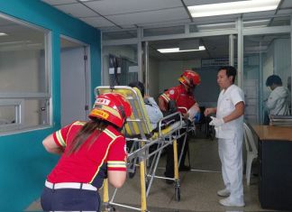 Guardia de seguridad privada trasladado a un centro asistencial tras incidente armado. Foto La Hora: CBM