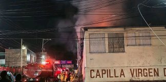 Incendio en hospital de Mazatenango. Foto La Hora. FB Suchitepéquez en la noticia