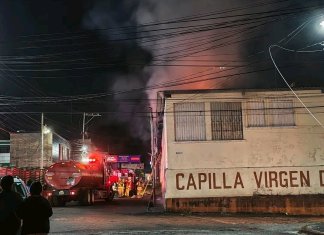 Incendio en hospital de Mazatenango. Foto La Hora. FB Suchitepéquez en la noticia