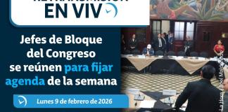 Instancia de Jefes de Bloque en el Congreso. Foto La Hora. Joel Maldonado