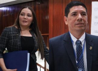 Julia Marisol Rivera y Jose Luis Aguirre Pumay, magistrados titular y suplente de la Corte de Constitucionalidad (CC) por el Consejo Superior Universitario (CSU). Foto La Hora: Daniel Ramírez