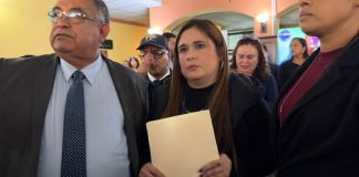 Fiscal Leonor Morales, de la Fiscalía de Delitos contra Operadores de Justicia y Sindicalistas. Foto La Hora: Diego España.