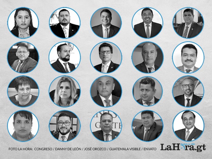 Los 20 aspirantes a magistrados del Tribunal Supremo Electoral (TSE), dominada por Walter Mazariegos y Henry Arriaga. Foto La Hora: Alejandro Ramírez