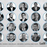 Los 20 aspirantes a magistrados del Tribunal Supremo Electoral (TSE), dominada por Walter Mazariegos y Henry Arriaga. Foto La Hora: Alejandro Ramírez