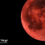 El cielo de Guatemala se teñirá de tonos rojizos con la llegada de un eclipse lunar total. Arte La Hora: Alejandro Ramírez.